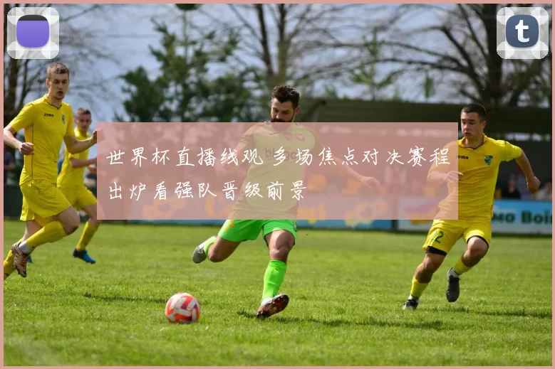 世界杯直播线观 多场焦点对决赛程出炉看强队晋级前景